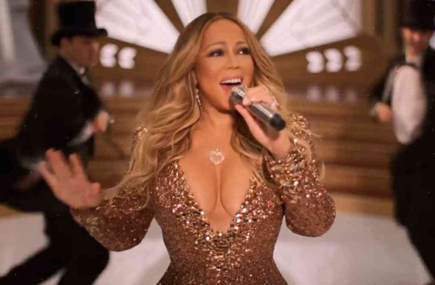 Mariah Carey’s, dare we say, normal Christmas dress – in pictures